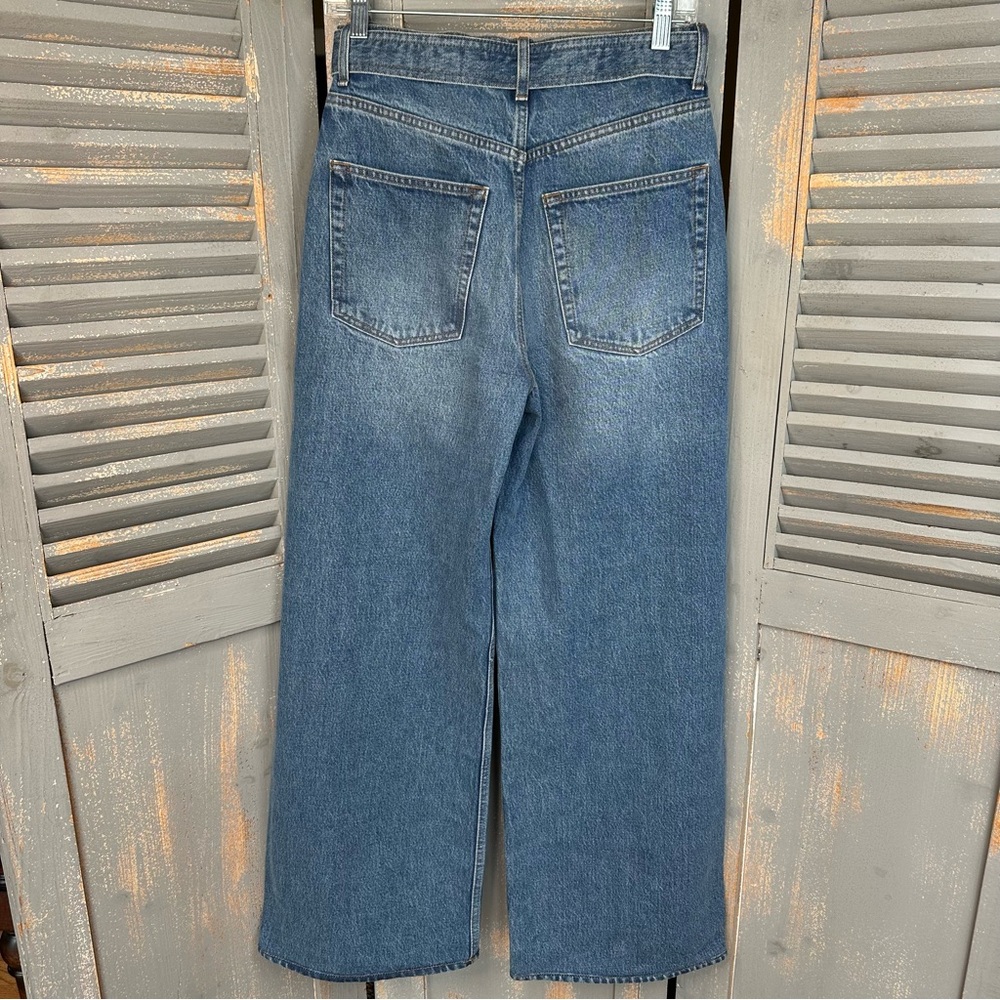 Reformation Dree Belted Baggy Wide Leg Jeans Sz 27 - Picture 12 of 15